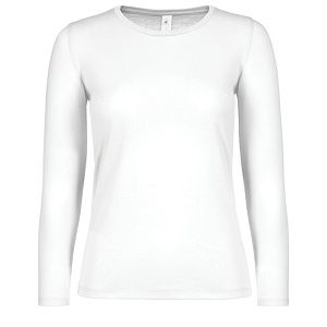 Majica dugi rukavi B&C #E150/women LSL bijela XS