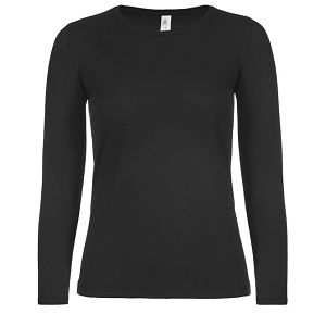 Majica dugi rukavi B&C #E150/women LSL crna L
