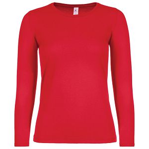 Majica dugi rukavi B&C #E150/women LSL crvena XS