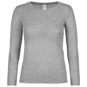 Majica dugi rukavi B&C #E150/women LSL svijetlo siva XL