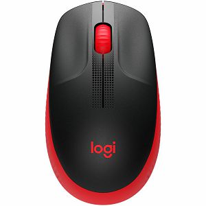 LOGITECH M190 Full-size wireless mouse - RED - 2.4GHZ - EMEA - M190