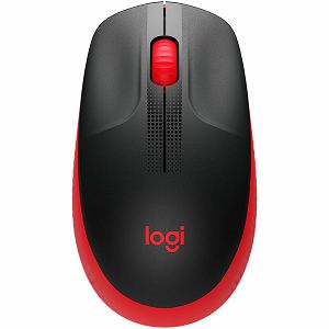 LOGITECH M190 Full-size wireless mouse - RED - 2.4GHZ - EMEA - M190