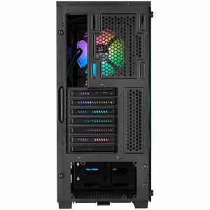 Corsair iCUE 220T RGB Airflow Tempered Glass Mid-Tower Smart Case, Black