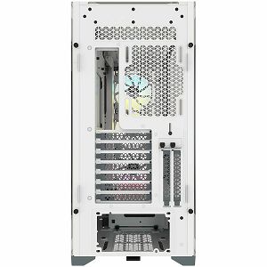 CORSAIR iCUE 5000X RGB Tempered Glass Mid-Tower ATX PC Smart Case — White