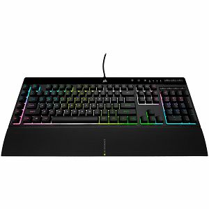 Corsair gaming keyboard K55 PRO XT, RGB LED, Rubber Dome