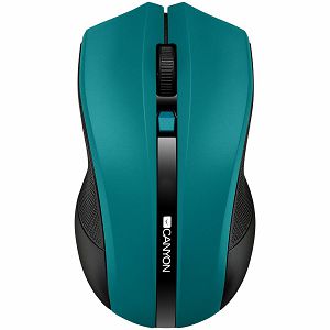 CANYON MW-5 2.4GHz wireless Optical Mouse with 4 buttons, DPI 800/1200/1600, Green, 122*69*40mm, 0.067kg