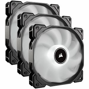 Corsair AF120 LED Low Noise Cooling Fan, Triple Pack - White