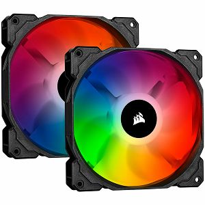 SP140 RGB PRO, 140mm RGB LED Fan, Dual Pack with Lighting Node Core