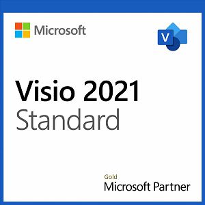 Visio Std 2021 Win English P8 1 License Medialess