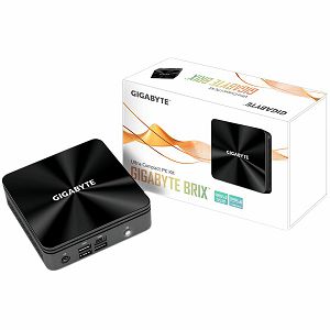 GIGABYTE BRIX slim, Intel Core i5-10210, UHD Graphics 620, 2xDDR4 SODIMM 2666Mhz (Max. 64GB), 1xM.2, 2xHDMI, 5xUSB3.2, 1xUSB Type-C, 1xRS232, Intel 1GbE, Intel 3168 WiFi+BT, VESA Bracket