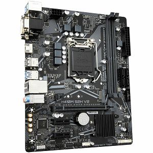 GIGABYTE Main Board Desktop H410M S2H V2 (S1200, H410, 2xDDR4, HDMI, DVI-D, VGA, 1xPCIex16, 2xPCIex1, ALC887, 8118 Gaming GbE LAN, 4xSATA III, 1xM.2, USB 3.2, USB 2.0, mATX, Retail)