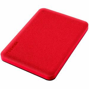 Toshiba External Hard Drive Canvio Advance (2.5 1TB, USB3.2 Gen 1, Red)