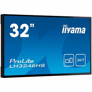 IIYAMA ProLite LH3246HS-B1  32’’ Android-powered professional digital signage display with daisy chain function Analog signal input  VGA x1 DVI x1 HDMI x2 (v.1.4) DP x1   Audio input  RCA (L/R) x1 Min