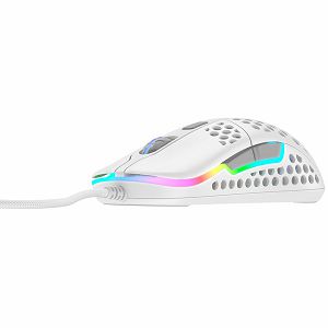 XTRFY M42 RGB, Ultra-light Gaming Mouse, Pixart 3389, Modular shell, White