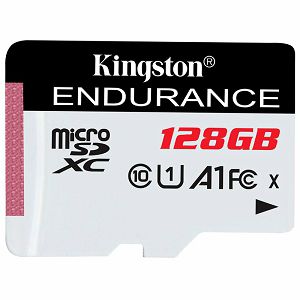 Kingston 128GB microSDHC Endurance Flash Memory Card, Class 10