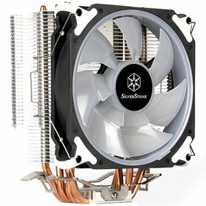 SilverStone SST-AR12-RGB Argon CPU Cooler, 4 Direct Contact Heatpipes, 120mm PWM RGB Fan, Intel/AMD