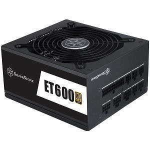 SilverStone Strider Essential Series, 600W 80 Plus Gold ATX PC Power Supply, Low Noise 135mm, 100% modular