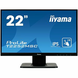 IIYAMA Monitor Prolite, 21,5" OGS-PCAP 10P Touch Screen, 1920x1080, IPS-slim panel design, VGA, HDMI, DisplayPort, 250cd/m² (with touch), 1000:1 Static Contrast, 7ms