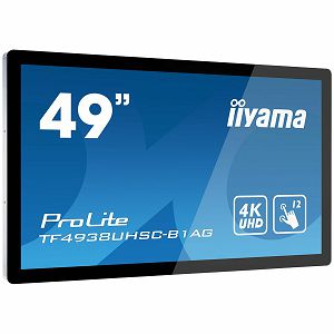 IIYAMA Monitor 49" PCAP Anti-glare Bezel Free 12-Points Touch Screen, 3840x2160 (4K), IPS panel, 24/7 operation, 2xHDMI, DisplayPort, DVI, VGA, 420cd/m², 1100:1, 8ms, Landscape, Portrait or Face-up mo