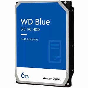 HDD Desktop WD Blue (3.5, 6TB, 256MB, 5400 RPM, SATA 6 Gb/s)
