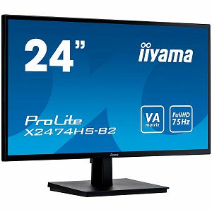 IIYAMA Monitor Prolite, 24" 1920x1080, VA panel, 250cd/m², VGA, DisplayPort, HDMI, 4ms, Speakers (23,6" VIS)