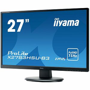 IIYAMA Monitor  27" 1920x1080, 4ms, AMVA+ panel, 300cd/m², VGA, DisplayPort, HDMI, Speakers,  USB-HUB