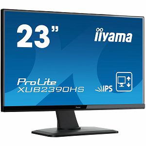 Monitor 23 Iiyama ProLite XUB2390HS-B1 black IPS LED 5ms 16:9 DVI HDMI M/M Mat HAS Pivot 250cd