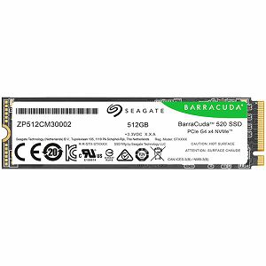 SSD SEAGATE BarraCuda 520 512GB M.2 2280-S2 PCIe Gen4 x4 NVMe 1.4, Read/Write: 5000/3800 MBps, TBW 200