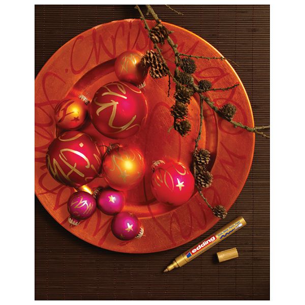 Marker permanentni lakirajući 2-4 mm Edding 750 zlatni