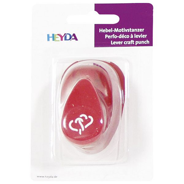 Bušač 1 rupa mala-srce pop-up Heyda 20-36874 51 blister