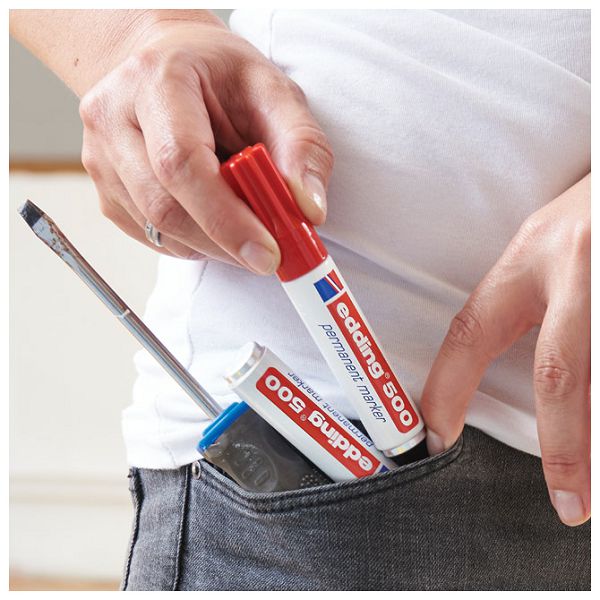 Marker permanentni 2-7 mm Edding 500 crveni