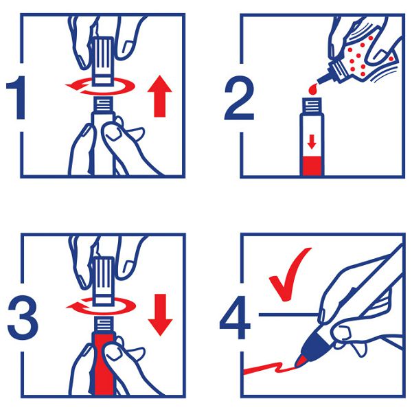 Marker permanentni 2-7 mm Edding 500 plavi