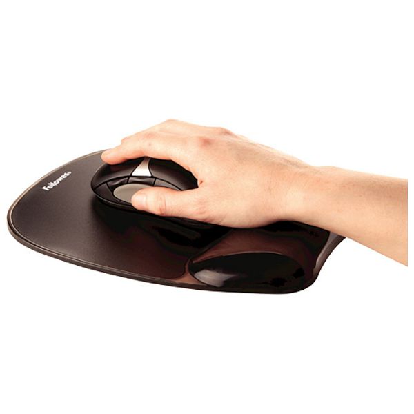 Podloga za miša ergonomska-gel Fellowes 9112101 crna blister