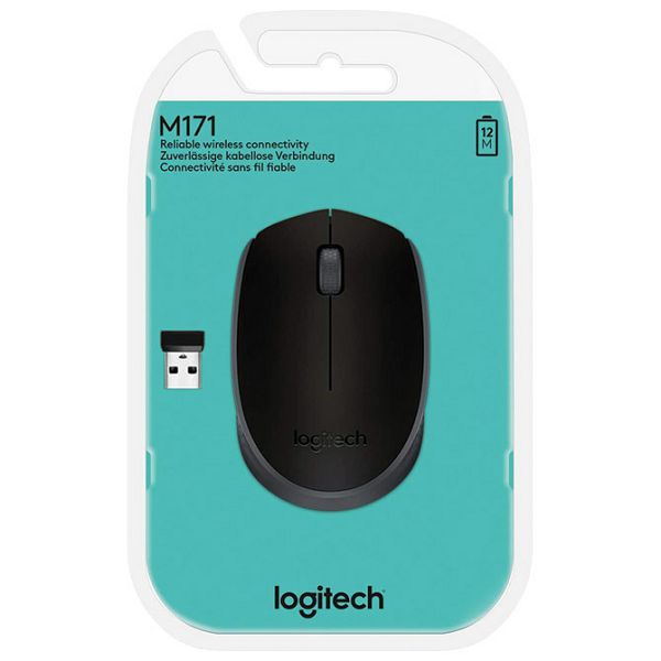 Miš usb 3tipke optički bežični M171 Logitech crni blister