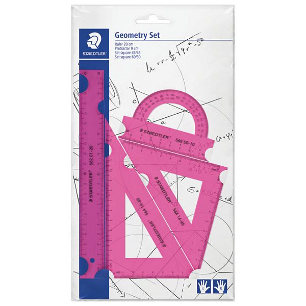 Geometrijski set 1/4 Staedtler 569 PB4N18 sortirano blister