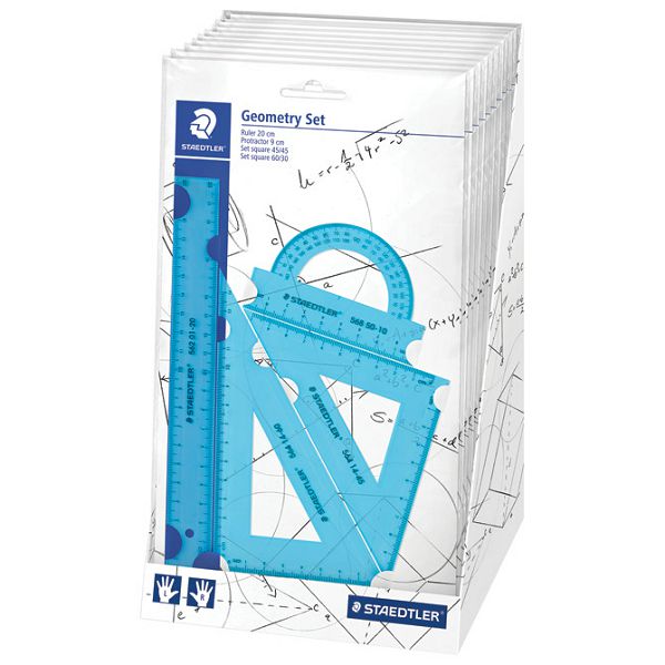 Geometrijski set 1/4 Staedtler 569 PB4N18 sortirano blister