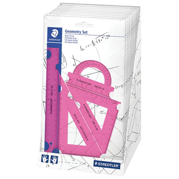 Geometrijski set 1/4 Staedtler 569 PB4N18 sortirano blister