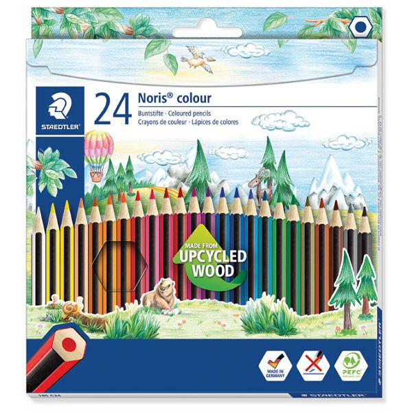 Boje drvene  24boje Noris colour Staedtler 185 C24 blister