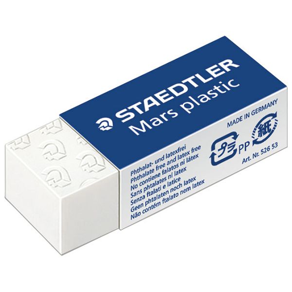 Gumica Mars plastic mini pk3 Staedtler 52653ABK3D - 2+1 GRATIS