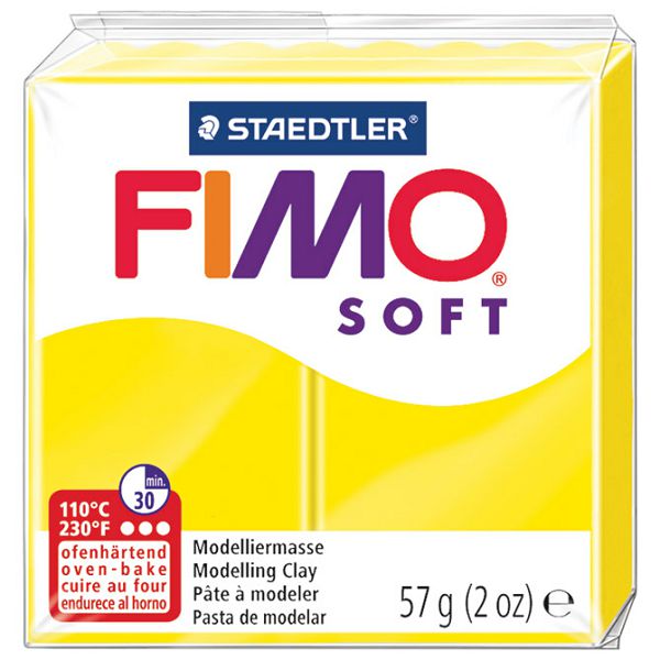 Masa za modeliranje   57g Fimo Soft Staedtler 8020-10 limun žuta