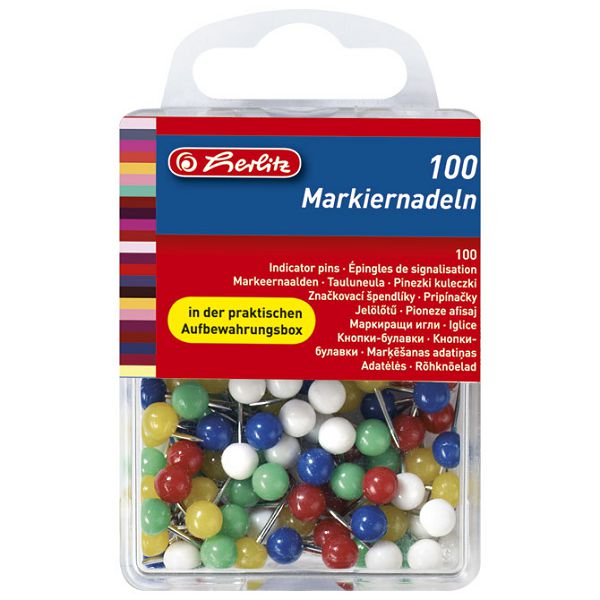 Pribadače pk100 Herlitz 8770356 sortirano blister