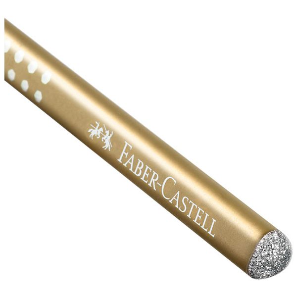 Olovka grafitna B Sparkle pearl Faber-Castell 118214 metalik zlatna