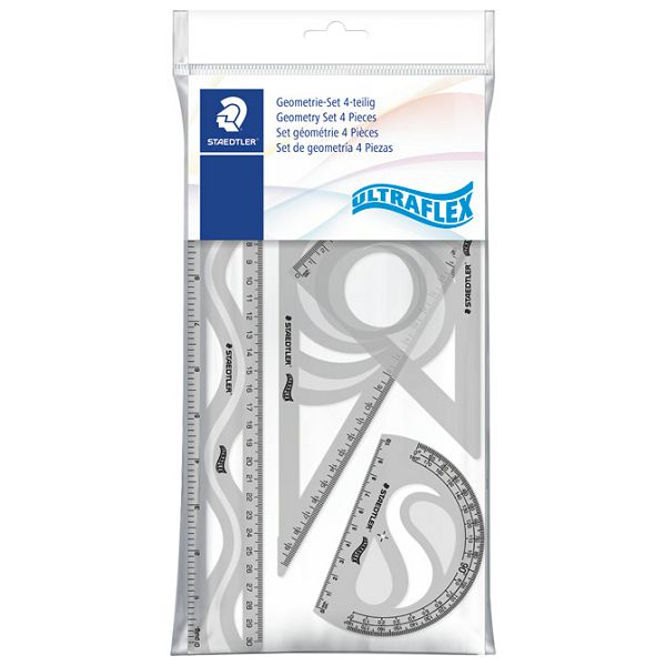 Geometrijski set 1/4 ultraflex Staedtler 569PB4UF-S sortirano blister