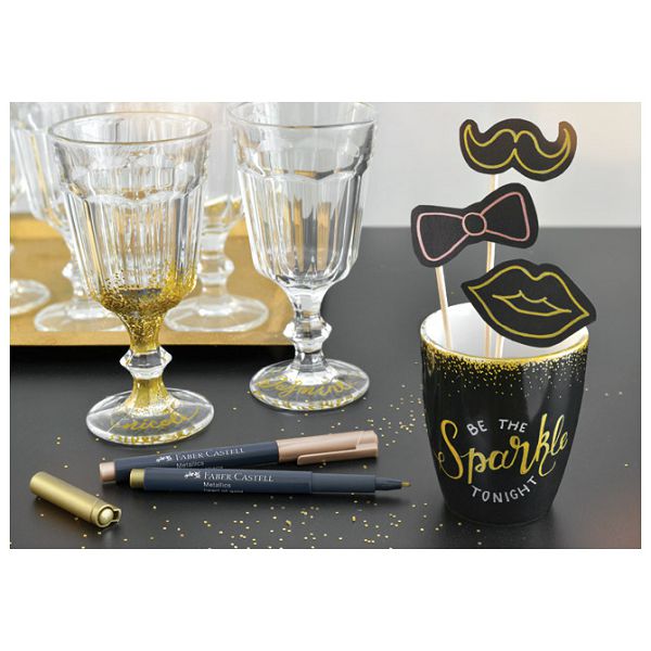 Marker permanentni 1-2 mm Metallic Faber-Castell 160752 metalik brončani!!