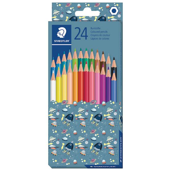 Boje drvene  24boje Pattern Mix Staedtler 175 PMCD24 blister!!