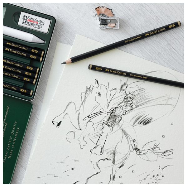 Olovka grafitna 2B Pitt graphite matt Faber-Castell 115202