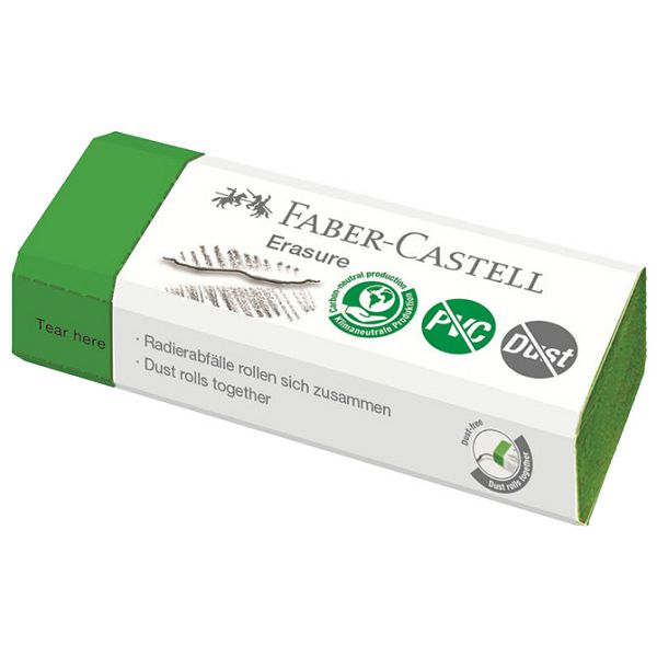 Gumica Eraser dust-free Faber-Castell 187250 zelena