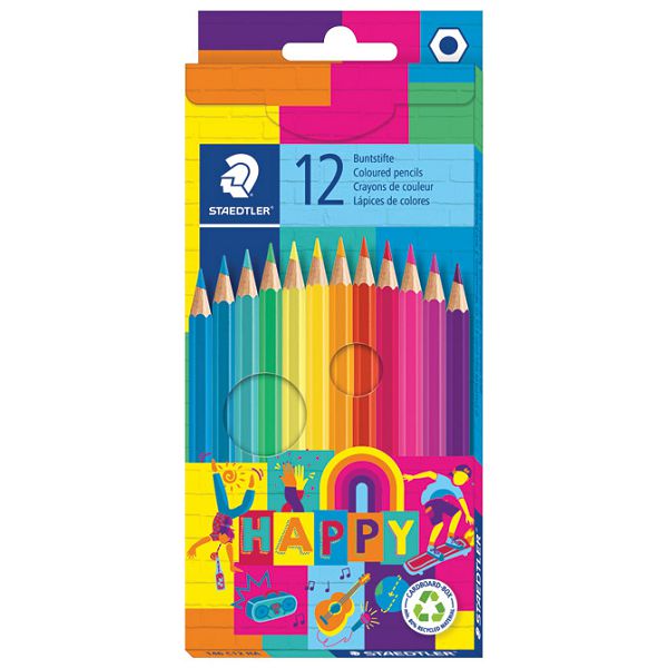 Boje drvene  12boja Happy Staedtler 146 C12 HA blister