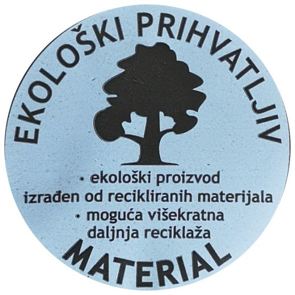 Vrećica Flexi LDPE 46x46+(2x4)cm 51my eko pk100 plava/žuta ručka