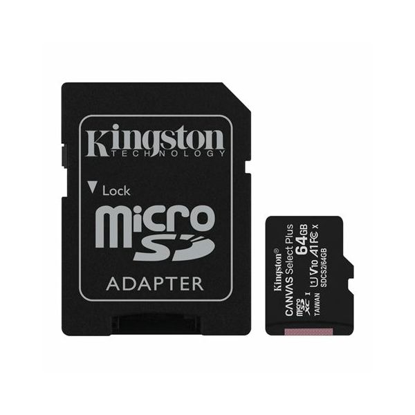 MEM SD MICRO 64GB Canvas Plus + ADP